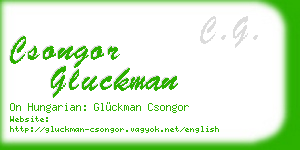 csongor gluckman business card